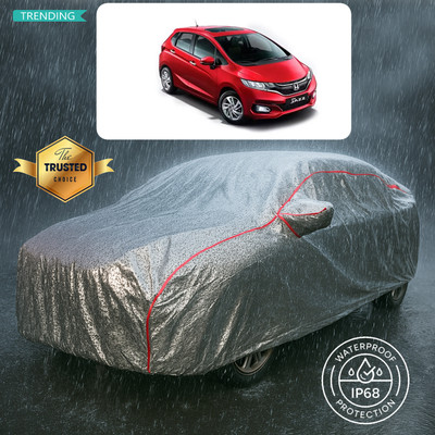 CODOKI Car Cover For Honda Jazz (With Mirror Pockets)(Silver)