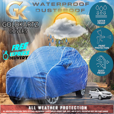 Tamanchi Autocare Car Cover For Kia EV6 (With Mirror Pockets)(Blue)