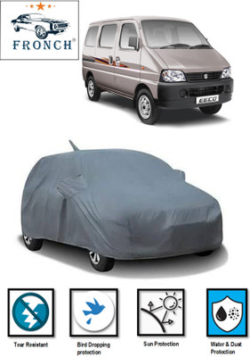 FRONCH Car Cover For Maruti Suzuki Eeco (With Mirror Pockets)(Grey)