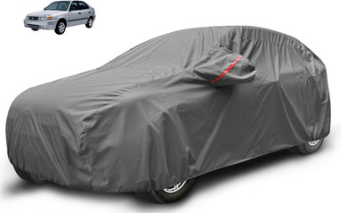 Auto Hub Car Cover For Hyundai Accent (With Mirror Pockets)(Grey)