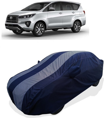 Coxtor Car Cover For Toyota Innova Crysta 2.4 GX AT 8 STR Diesel (With Mirror Pockets)(Grey)