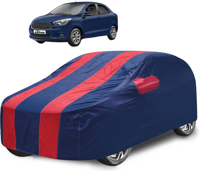 Caronix Car Cover For Ford Figo Aspire (With Mirror Pockets)(Red)