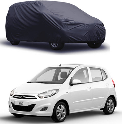 ROYAL AUTO MART Car Cover For Hyundai i10 (Without Mirror Pockets)(Grey)