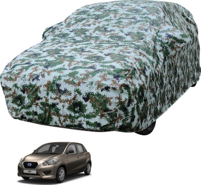 Auto Hub Car Cover For Datsun Go (With Mirror Pockets)(Multicolor)