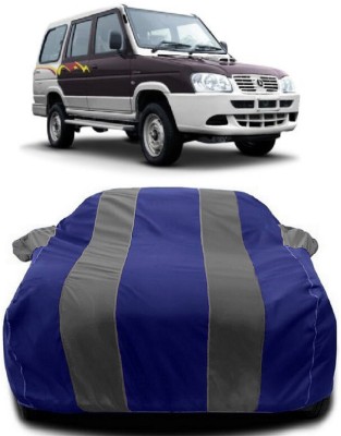 Autoprime Car Cover For ICML Extreme Van BSIII Non AC (With Mirror Pockets)(Grey, Blue)