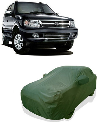 Tricway Car Cover For Tata Safari VTT EX (With Mirror Pockets)(Green)
