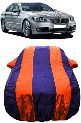 Wegather Car Cover For BMW 5 Series 525d Luxury Plus (With Mirror Pockets)(Orange)