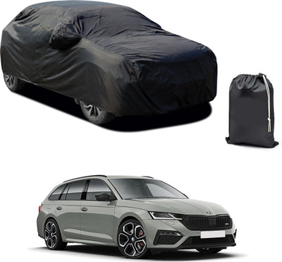 PAGORA Car Cover For Skoda New Octavia (With Mirror Pockets)(Black)