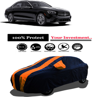 Amexride Car Cover For Mercedes Benz E-Class E180 (With Mirror Pockets)(Orange)