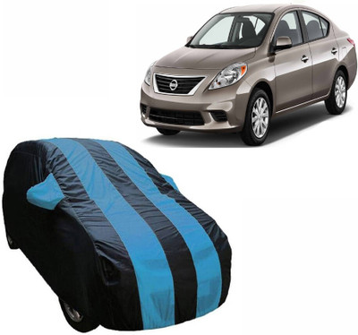 ABS AUTO TREND Car Cover For Nissan Sunny (With Mirror Pockets)(Blue, Multicolor)