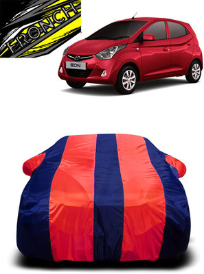 FRONCH Car Cover For Hyundai EON 1.0 Kappa Magna Plus Optional (With Mirror Pockets)(Red, Blue)