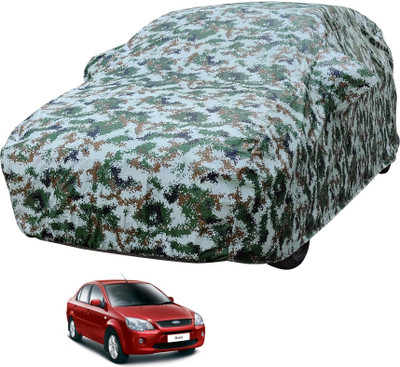 Auto Hub Car Cover For Ford Ikon (With Mirror Pockets)(Multicolor)