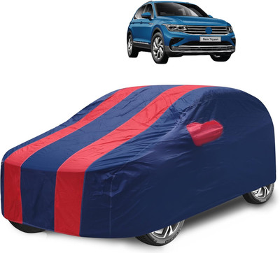Caronix Car Cover For Volkswagen Tiguan (With Mirror Pockets)(Red)