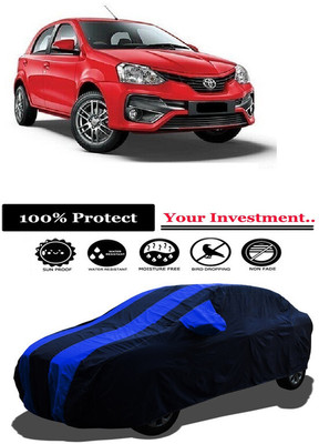 Amexride Car Cover For Toyota Etios Liva V (With Mirror Pockets)(Multicolor)