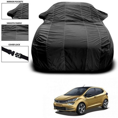 SEBONGO Car Cover For Tata Altroz (With Mirror Pockets)(Black)