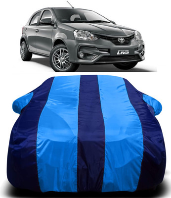 AUCTIMO Car Cover For Toyota Etios Liva (With Mirror Pockets)(Multicolor)