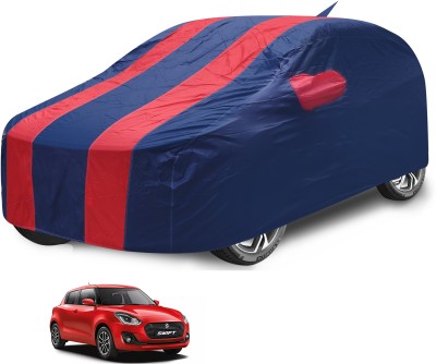 Caronix Car Cover For Maruti Swift (With Mirror Pockets)(Red)