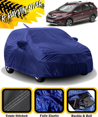 R Rayvin Star Car Cover For Honda BRV (With Mirror Pockets)(Blue)