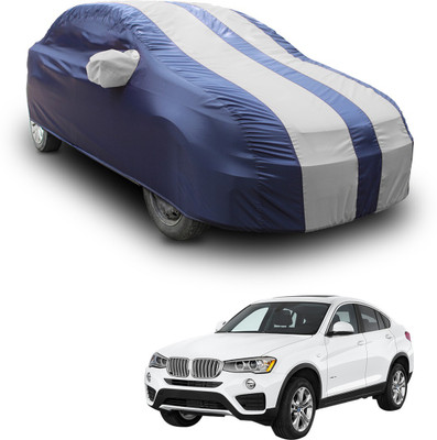 SS FOR YOUR SMART NEEDS Car Cover For BMW X1 (With Mirror Pockets)(White, Blue)