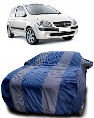 DIGGU Car Cover For Hyundai Getz GL (With Mirror Pockets)(Grey, Blue)