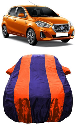 Wegather Car Cover For Datsun GO A (With Mirror Pockets)(Orange)