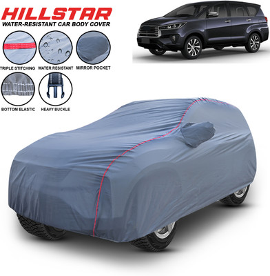 HILLSTAR Car Cover For Toyota Innova, Innova 2.0L, Innova 2.5 G (Diesel) 7 Seater, Innova 2.5 G (Diesel) 8 Seater, Innova 2.5 GX (Diesel) 7 Seater, Innova 2.5 GX (Diesel) 8 Seater, Innova 2.5 VX (Diesel) 7 Seater, Innova 2.5 VX (Diesel) 8 Seater, Innova 2.5 ZX Diesel 7 Seater (With Mirror Pockets)(G