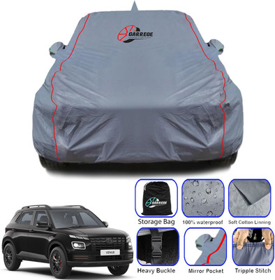 GARREGE Car Cover For Hyundai Venue (With Mirror Pockets)(Grey, For 2019, 2020, 2021, 2022, 2023, 2024, 2025 Models)