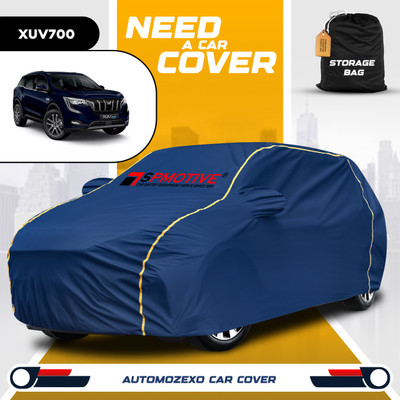 SPMOTIVE Car Cover For Tata XUV 700 (With Mirror Pockets)(Blue)