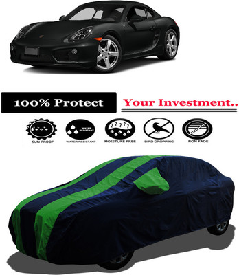 Amexride Car Cover For Porsche Cayman (With Mirror Pockets)(Green)
