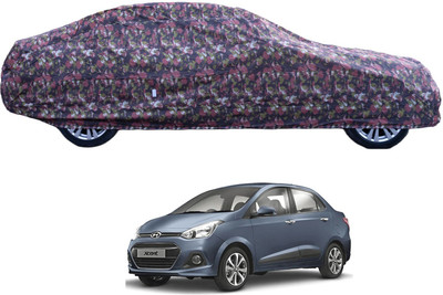 Auto Hub Car Cover For Hyundai Xcent (With Mirror Pockets)(Green)