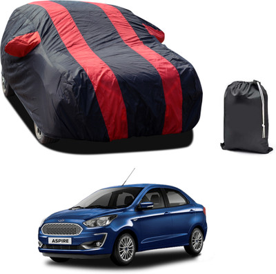 CODOKI Car Cover For Ford Figo Aspire (With Mirror Pockets)(Red, For 2019, 2020, 2021, 2022, 2023 Models)