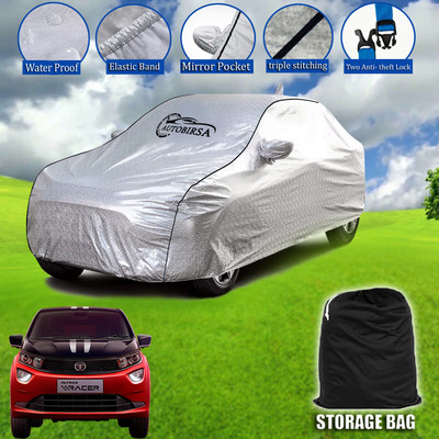 AUTOBIRSA Car Cover For Tata Altroz EV (With Mirror Pockets)(Silver, Grey, For 2019, 2020, 2021, 2022, 2023 Models)