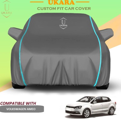 Ukara Car Cover For Volkswagen Ameo (With Mirror Pockets)(Grey)