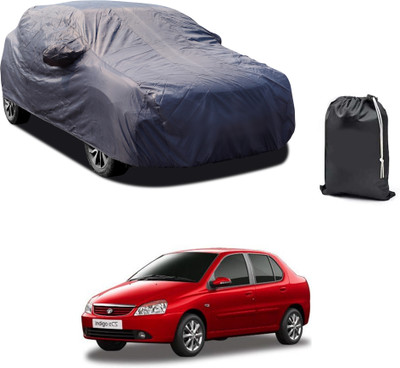 GOSHIV-car and bike accessories Car Cover For Tata Indigo CS (With Mirror Pockets)(Grey)