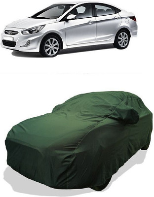 QLAX Car Cover For Maruti Verna VTVT 1.6 SX (With Mirror Pockets)(Green)