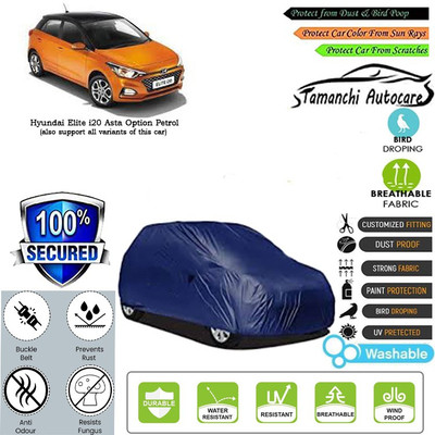 Tamanchi Autocare Car Cover For Hyundai Elite i20 Asta Option Petrol(Blue)