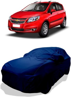 Coxtor Car Cover For Chevrolet Sail Hatchback 1.2 LS ABS (With Mirror Pockets)(Blue)