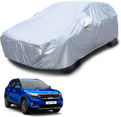 Euro Care Car Cover For Kia SELTOS (With Mirror Pockets)(Silver)