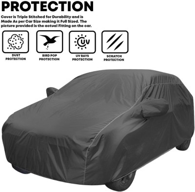 BOTAUTO Car Cover For Toyota Qualis, Universal For Car (With Mirror Pockets)(Grey, For 2010, 2011, 2012, 2013, 2014, 2015, 2016, 2017, 2018, 2019, 2020, 2021, 2022, 2023 Models)