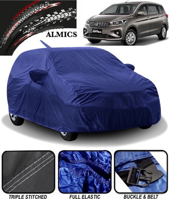 ALMICS Car Cover For Maruti Suzuki Ertiga (With Mirror Pockets)(Blue)