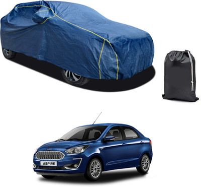 PAGORA Car Cover For Ford Figo Aspire (With Mirror Pockets)(Blue, For 2019, 2020, 2021, 2022, 2023 Models)