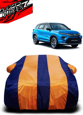 J S R Car Cover For Volkswagen Urban Cruiser (With Mirror Pockets)(Orange, Blue)