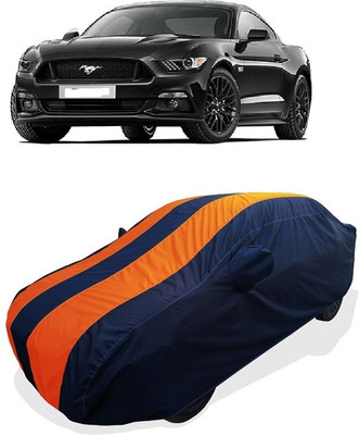 Coxtor Car Cover For Ford Mustang V8 (With Mirror Pockets)(Orange)