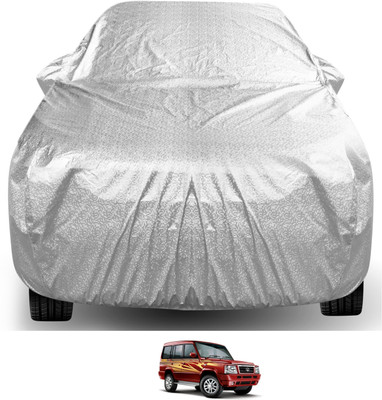 Auto Hub Car Cover For Tata Sumo Gold (With Mirror Pockets)(Silver)