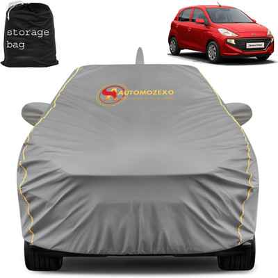 AUTOMOZEXO Car Cover For Hyundai Santro (With Mirror Pockets)(Grey)