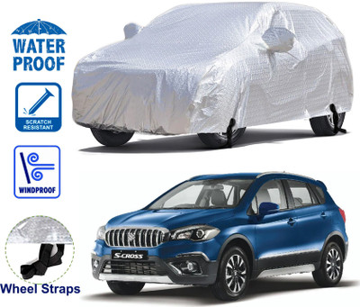 STARIE Car Cover For Maruti Suzuki S-Cross (With Mirror Pockets)(Silver)
