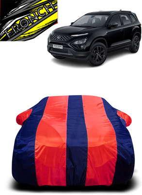 FRONCH Car Cover For Tata Safari (6 Seater) (With Mirror Pockets)(Red, Blue)