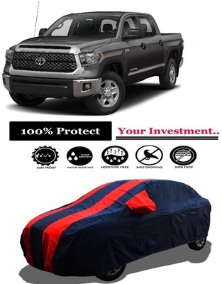Amexride Car Cover For Toyota Tundra 5.7L V8 (With Mirror Pockets)(Red)