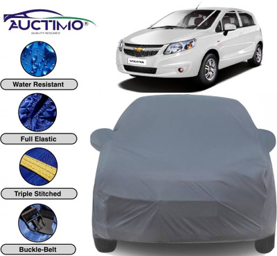 AUCTIMO Car Cover For Chevrolet Sail UVA (With Mirror Pockets)(Grey)