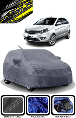 FRONCH Car Cover For Tata Bolt (With Mirror Pockets)(Grey)